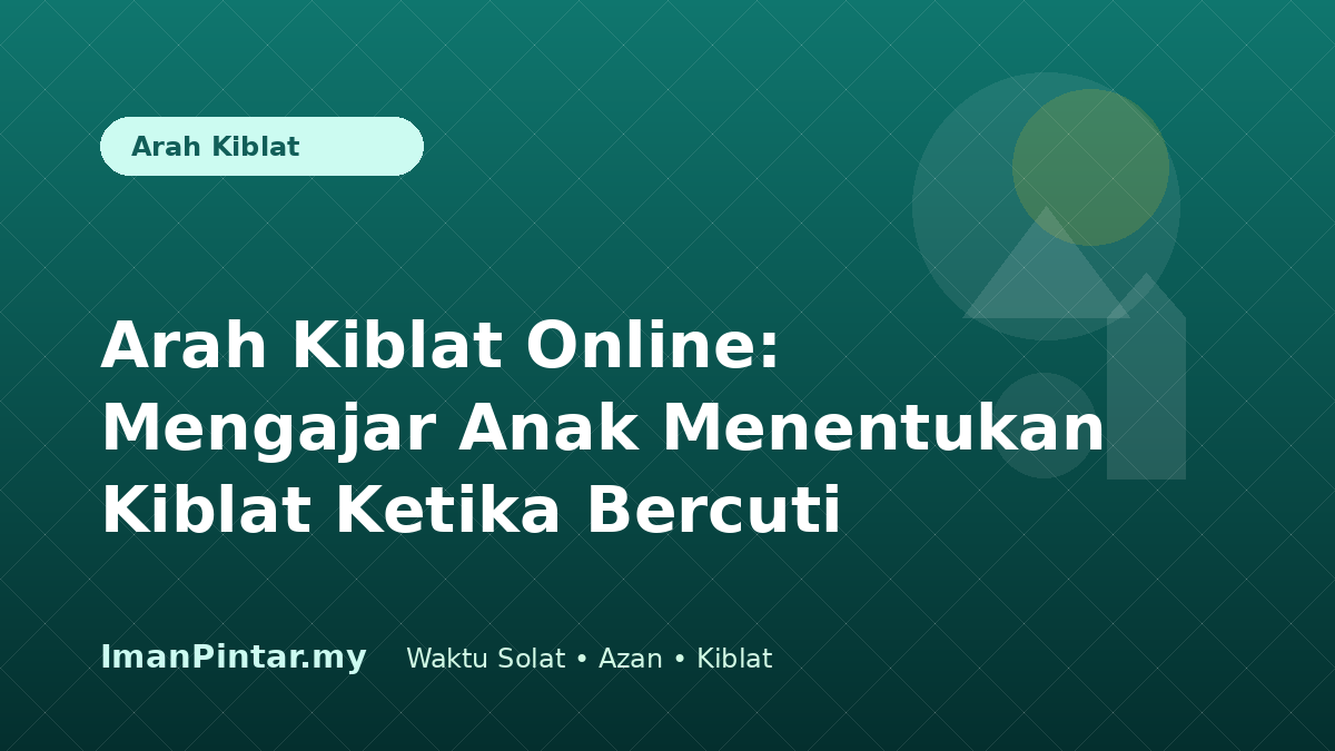 Arah kiblat online untuk keluarga bercuti ImanPintar