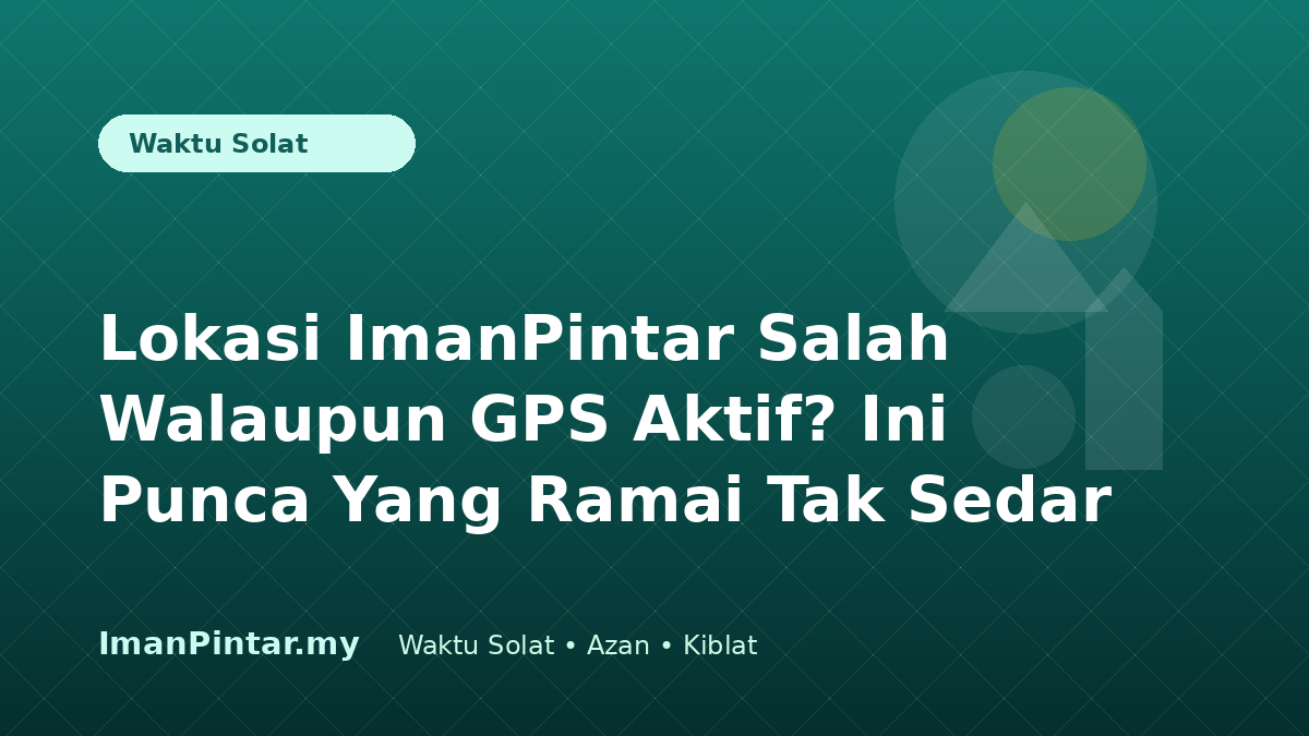 Foto stok landskap pengguna Muslim menyemak lokasi telefon untuk waktu solat mengikut lokasi
