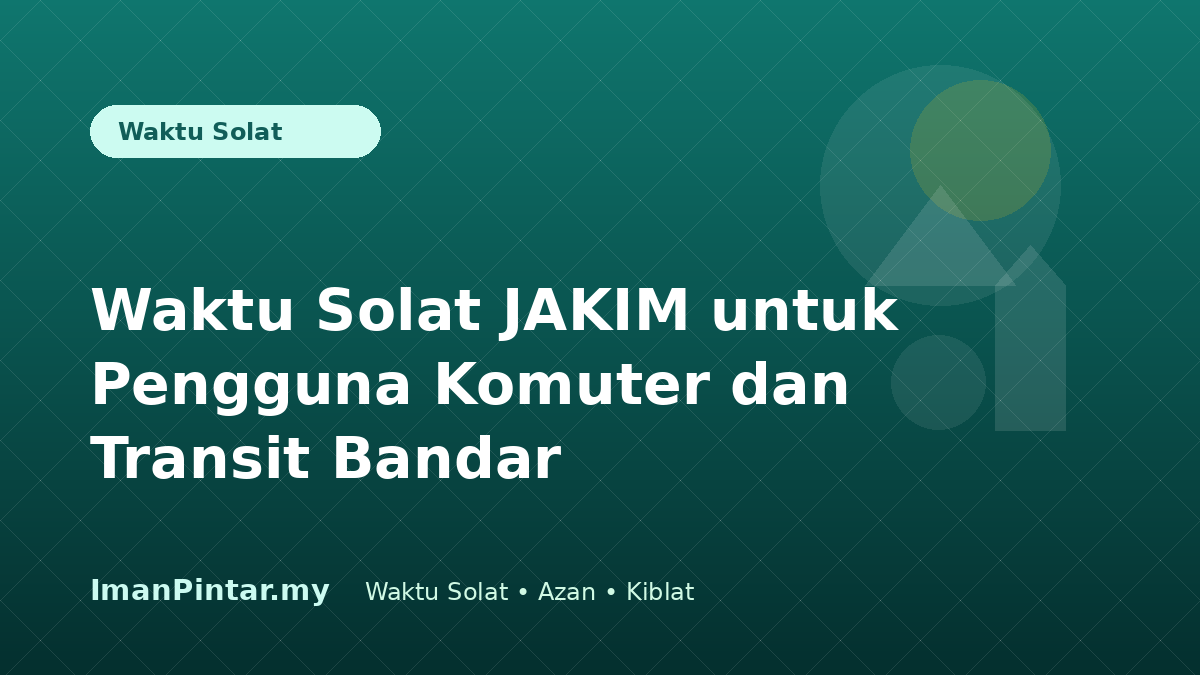 Pengguna komuter menyemak waktu solat JAKIM sebelum menaiki transit bandar